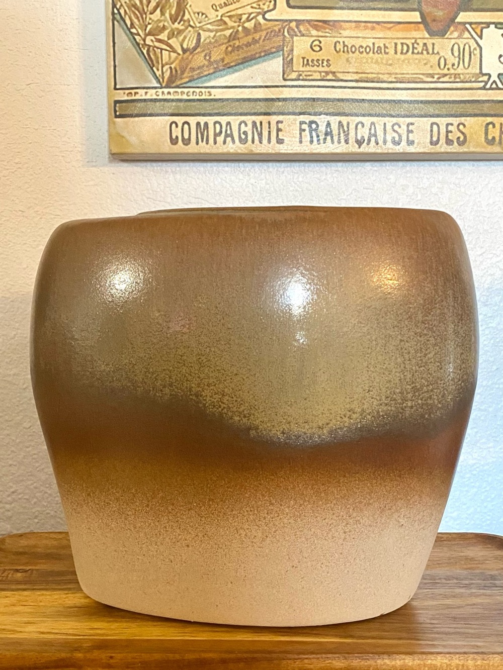 MCM Royal Haeger Pottery Dry Floral Large Vase 2004 Retro Mid Century Brown